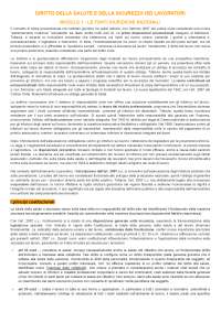 La tutela della salute e della sicurezza sul lavoro