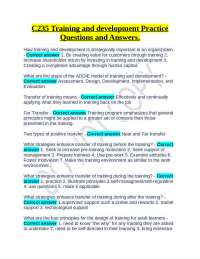 Training & Development: Key Questions, ADDIE, Transfer, Styles, & Performance