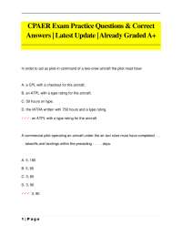 CPAER Exam Practice Questions and Answers