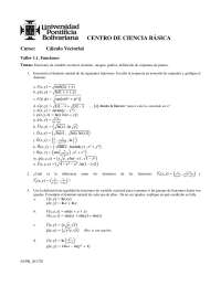Ejercicios funciones vectoriales