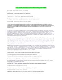 Public Health Interventions: Exam 4 Review