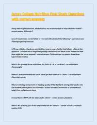 Nutrition and Health for Older Adults: A Comprehensive Guide with Questions and Answers