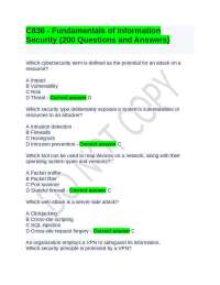 Fundamentals of Information Security: 200 Questions and Answers
