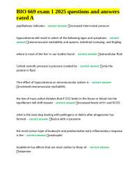 BIO 669 Exam 1 2025: Questions and Answers
