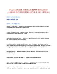 BCACP Managed Care 3 & Regulatory: Q&A for Pharmacy Professionals