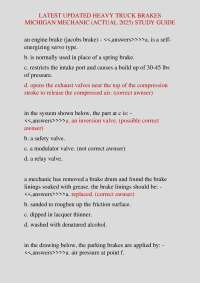 Heavy Truck Brakes: Michigan Mechanic Study Guide (2025)