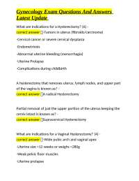 Gynecology Exam Questions and Answers: A Comprehensive Guide for Students