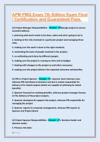 APM PMQ Exam 7th Edition: Project Management Fundamentals