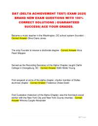 DAT (DELTA ACHIEVEMENT TEST) EXAM 2025|  BRAND NEW EXAM.