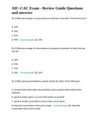 AIC-CAC Exam Review Guide: Questions and Answers