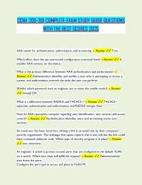CCNA 200-301 Complete Exam Study Guide Questions and Answers