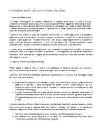 Riassunto del “Manuale di scienze della religione” di Filoramo, Giorda e Spineto