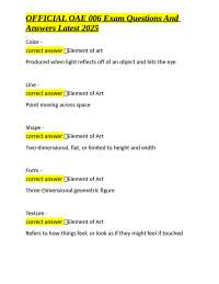 OFFICIAL OAE 006 Exam Questions And Answers Latest 2025