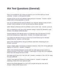 Aviation Instrument Procedures and Navigation: Multiple Choice Questions and Answers