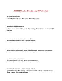 Shoulder & Clavicle Radiography: Positioning Techniques & Exercises