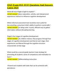 OAE Exam 012: ECE Questions and Answers - Latest 2025