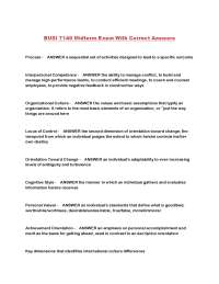 BUSI 7140 Midterm Exam: Key Concepts and Definitions
