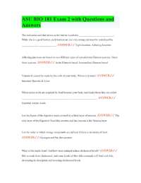 ASU BIO 181 Exam 2 with Questions and Answers