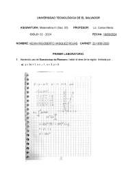 Calculus III Laboratory: Riemann Sums and Definite Integrals