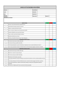 CHECK LIST PLATAFORMA ELEVATORIA