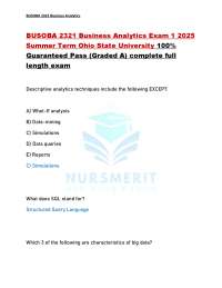 BUSML 3250 Principles Of Marketing Exam 1 2025 Latest Summer Exam Ohio State University
