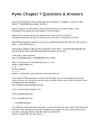 Python Programming: File Handling - Chapter 7 Questions & Answers