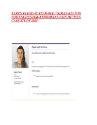 iHuman Case Study 2025: Abdominal Pain in Karen Floyd