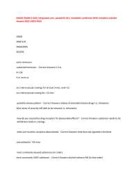 NU665 EXAM 2-SUD, integrated care, paraphilic d/o, metabolic syndrome With complete soluti