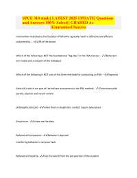 SPCE 310 Study Guide: Questions and Answers for Guaranteed Success