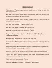 Genetics Exam: Understanding Genes, Heredity, and Variation