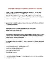 Canadian Constitutional Law: Key Concepts and Principles