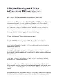 Lifespan Development Exam: Key Concepts and Theories