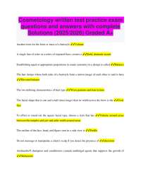 Cosmetology Written Test Practice Exam: Questions & Answers (2025/2026)