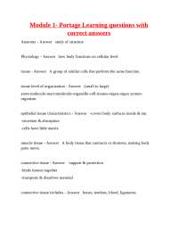 Anatomy and Physiology: Basic Concepts and Definitions