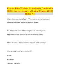 Private Pilot Written Exam Study Guide: Aviation Principles and Flight Mechanics
