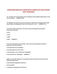 Honeybee Biology Exam: Comprehensive Review of Key Concepts and Challenges