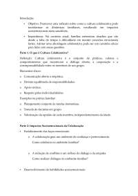 cultura colborativa  colaborativa que surgiu do interesse de apresentação de uma palestra