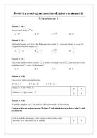 Miniarkusze z matematyki
