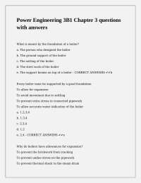 Power Engineering 3B1 Chapter 3: Boiler Design and Construction