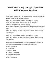 ServiceNow CSA Exam Preparation: Multiple Choice Questions and Answers