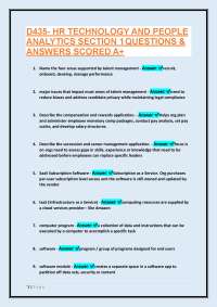 HR Technology and People Analytics: Questions and Answers