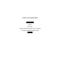 Ethical Considerations in Tax Accounting: KPMG's Questionable Tax Shelters Case Study