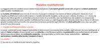 Malattie multifattoriali