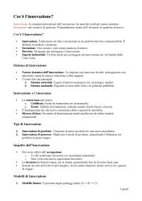 ECONOMIA DELL'INNOVAZIONE