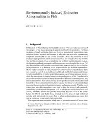 Endocrine Disruption in Fish: A Comprehensive Review of Anthropogenic Chemical Impacts