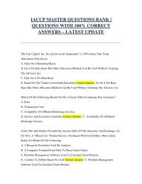 Investment Advisers Act of 1940: Multiple Choice Questions and Answers