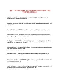 AGEC 101 Final Exam Review: Key Concepts and Definitions