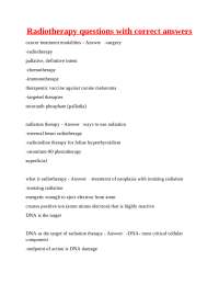 Radiotherapy in Veterinary Medicine: Questions and Answers