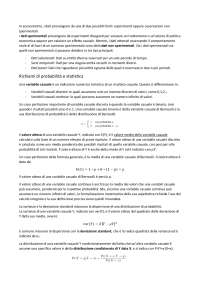 Appunti introduzione all'econometria