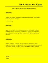 MBA 704 Exam 5: Stress, Conflict, and Negotiation in Organizations